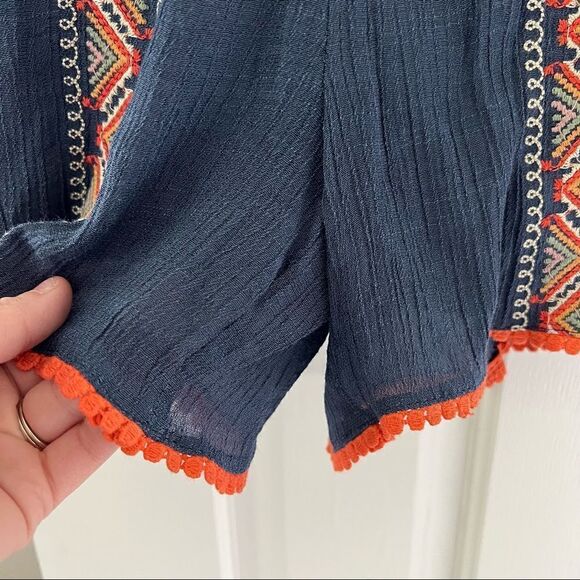 Anthropologie THML Embroidered Off the Shoulder Romper - Picture 5 of 9